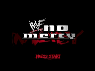WWF No Mercy title screen for Nintendo 64